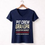Custom Pit Crew Grandpa 2 Womens V Neck.jpg