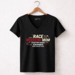 Custom Race Weekend Mom 4 Womens V Neck.jpg