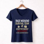 Custom Race Weekend Survival Team 2 Womens V Neck.jpg