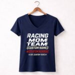 Custom Racing Mom Team 2 Womens V Neck.jpg