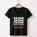 Custom Racing Mom Team 4 Womens V Neck.jpg