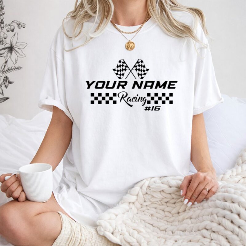 Custom Racing Your Name and Number 1 T Shirt.jpg