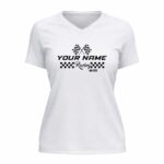 Custom Racing Your Name and Number 2 Womens V Neck.jpg