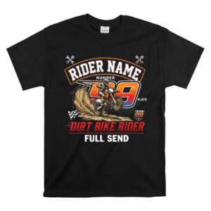 Custom Rider Number Dirt Bike 1 T Shirt.jpg