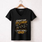 Custom Sprint Car Pit Crew Shirt Personalized Team Name 4 Womens V Neck.jpg