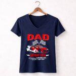 Dad Birthday Crew Race Car Racing Car Driver 5 Womens V Neck.jpg