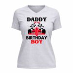 Daddy Of The Birthday Boy Formula 4 Womens V Neck.jpg