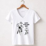 Daddys Future Riding Buddy Racing Motor 5 Womens V Neck.jpg