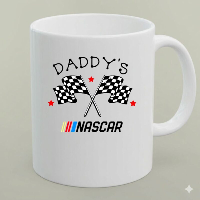 Daddys Nascar Flag Checkered 1 mug.jpg