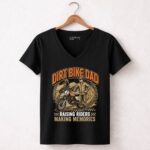 Dirt Bike Dad 4 Womens V Neck.jpg