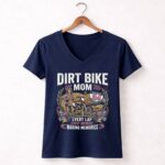 Dirt Bike Mom 2 Womens V Neck.jpg