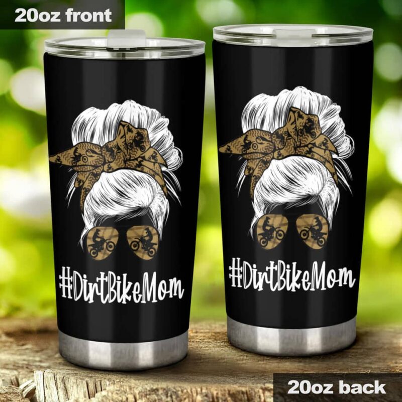 Dirt Bike Mom 20Oz Tumbler Custom Motocross Drinkware Racing Is In My Blood 1.jpg