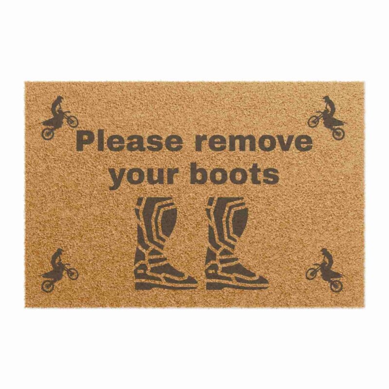 Dirt Bike Please Remove Your Boots Coir Doormat 1.jpg