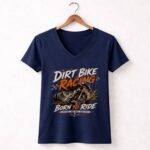 Dirt Bike Racing —Born to Ride 2 Womens V Neck.jpg