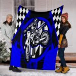 Dirt Bike Racing Blanket Blue 2.jpg