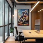 Dirt Bike Racing Scene Motocross Wall Art 3.jpg
