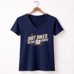 Dirt Bikes Before Chores 2 Womens V Neck.jpg