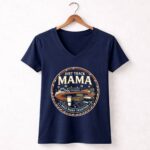 Dirt Track Mama 2 Womens V Neck.jpg