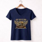Dirt Track Pit Crew Racing Team 2 Womens V Neck.jpg
