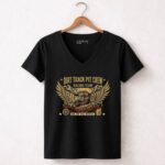 Dirt Track Pit Crew Racing Team 4 Womens V Neck.jpg