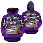 Dirt Track Racing All Over Print Hoodie Purpule 1.jpg