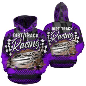 Dirt Track Racing All Over Print Hoodie Purpule 1.jpg