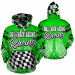 Dirt Track Racing Checkered Flag Distressed All Over Print Hoodie 1.jpg
