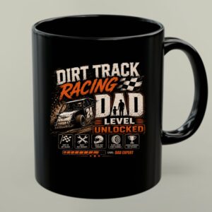 Dirt Track Racing Dad Level Unlocked Funny Racing 1 mug.jpg