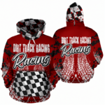 Dirt Track Racing Distressed All Over Print Hoodie 1.png