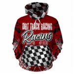 Dirt Track Racing Distressed All Over Print Hoodie 2.jpg