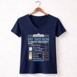 Dirt Track Racing Is Cheaper Than Therapy 2 Womens V Neck.jpg
