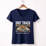 Dirt Track Racing Life 2 Womens V Neck.jpg