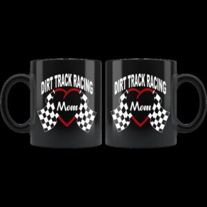 Dirt Track Racing Mom Checkered Flag Ceramic Mug 1.jpg