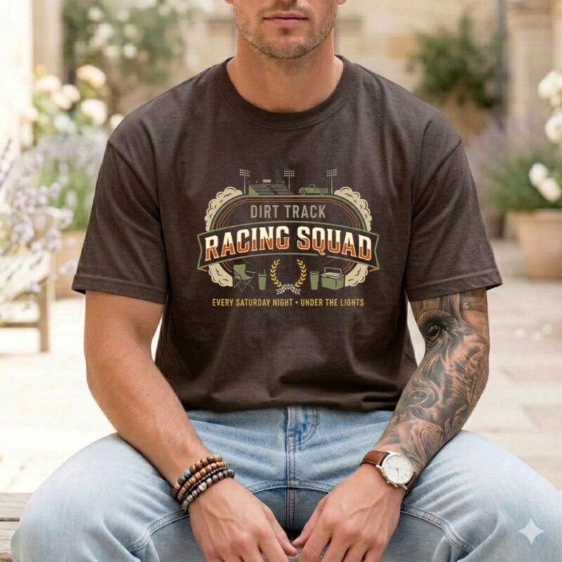 Dirt Track Racing Squad Comfort Colors T Shirt 1.jpg