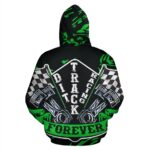 Dirt Track racing Hoodie Green 3.jpg