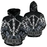 Dirt Track racing Hoodie Grey 1.jpg