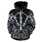 Dirt Track racing Hoodie Grey 2.jpg