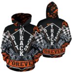 Dirt Track racing Hoodie Orange 1.jpg