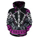 Dirt Track racing Hoodie Pink 2.jpg