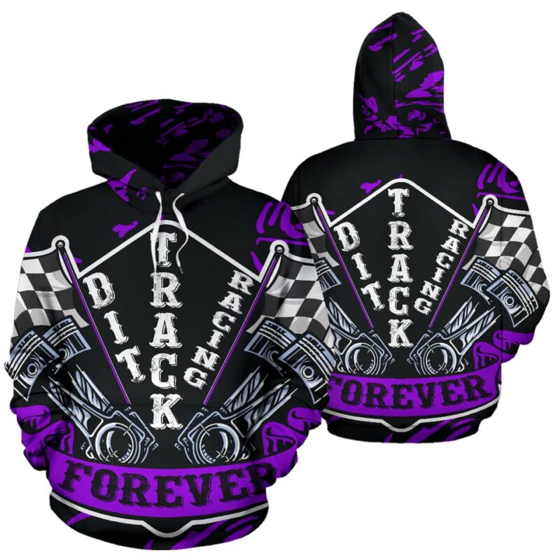 Dirt Track racing Hoodie Purple 1.jpg