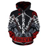 Dirt Track racing Hoodie Red 2.jpg