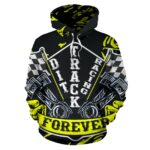 Dirt Track racing Hoodie Yellow 2.jpg