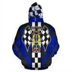 Drag Racing All Over Print Hoodie Blue 3.jpg