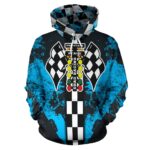 Drag Racing All Over Print Hoodie Carolina Blue 2.jpg