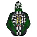 Drag Racing All Over Print Hoodie Green 3.jpg
