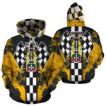 Drag Racing All Over Print Hoodie Orange 1.jpg