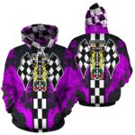 Drag Racing All Over Print Hoodie Pink 1.jpg