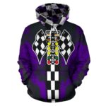 Drag Racing All Over Print Hoodie Purple 2.jpg