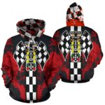 Drag Racing All Over Print Hoodie Red 1.jpg