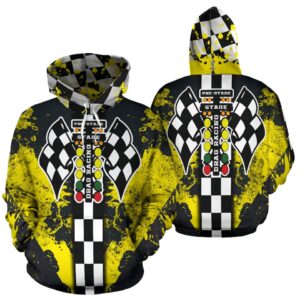 Drag Racing All Over Print Hoodie Yellow 1.jpg